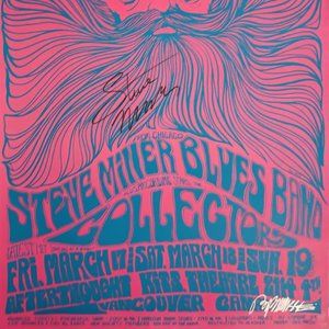 1995 Steve Miller Band Original Signed Concert Poster REPRODUCTION (RP)